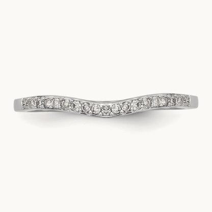 Diamond Wedding Band, 14K White Gold