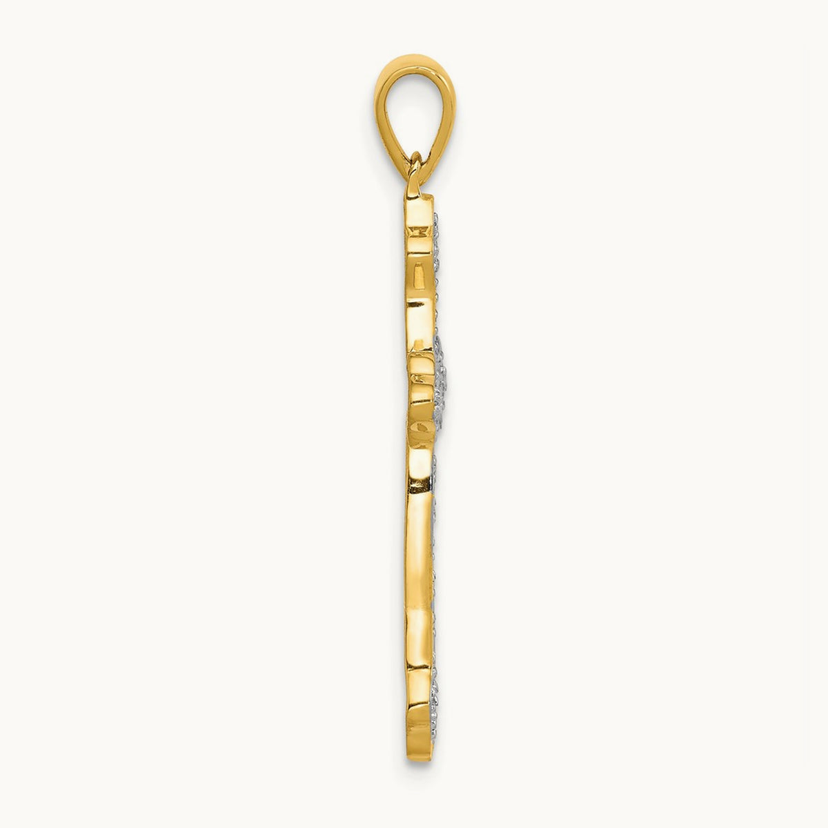 Cross Pendant, 0.10 ct tw Lab-Grown Diamond