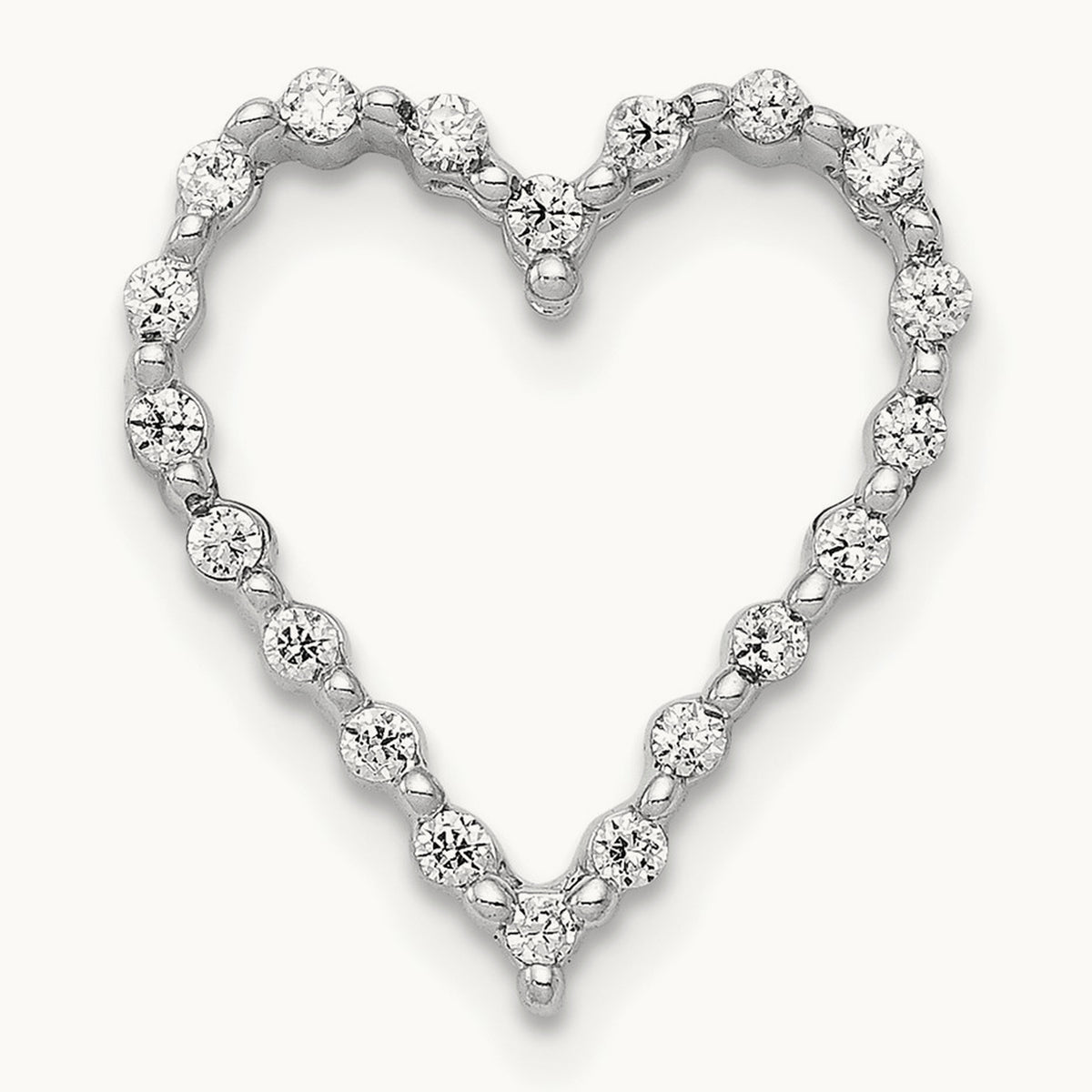 1/5ct. Diamond Heart Chain Slide — photo set
