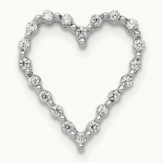 1/5ct. Diamond Heart Chain Slide — photo set
