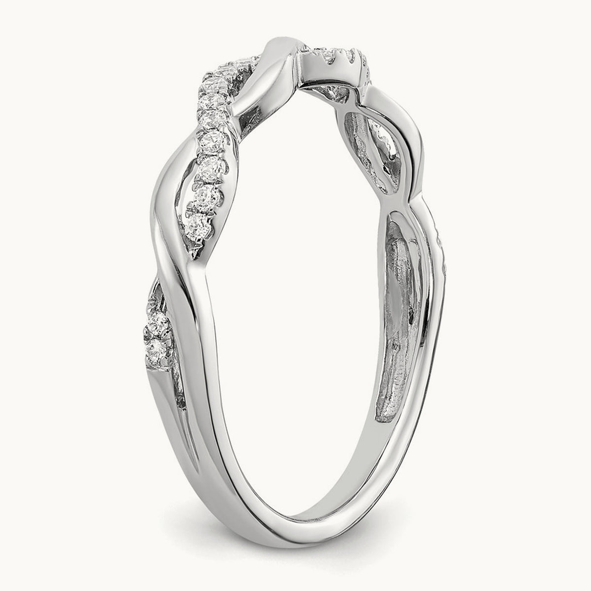 Twist Wedding Band, 0.10 ct tw Lab-Grown Diamond — photo set