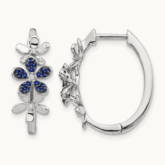 Diamond and Sapphire Earrings — photo set