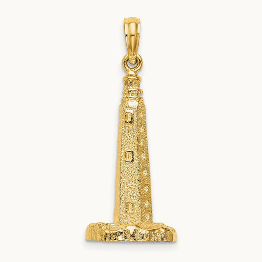 3-D Cape Henlopen Lighthouse, De Charm, 14K