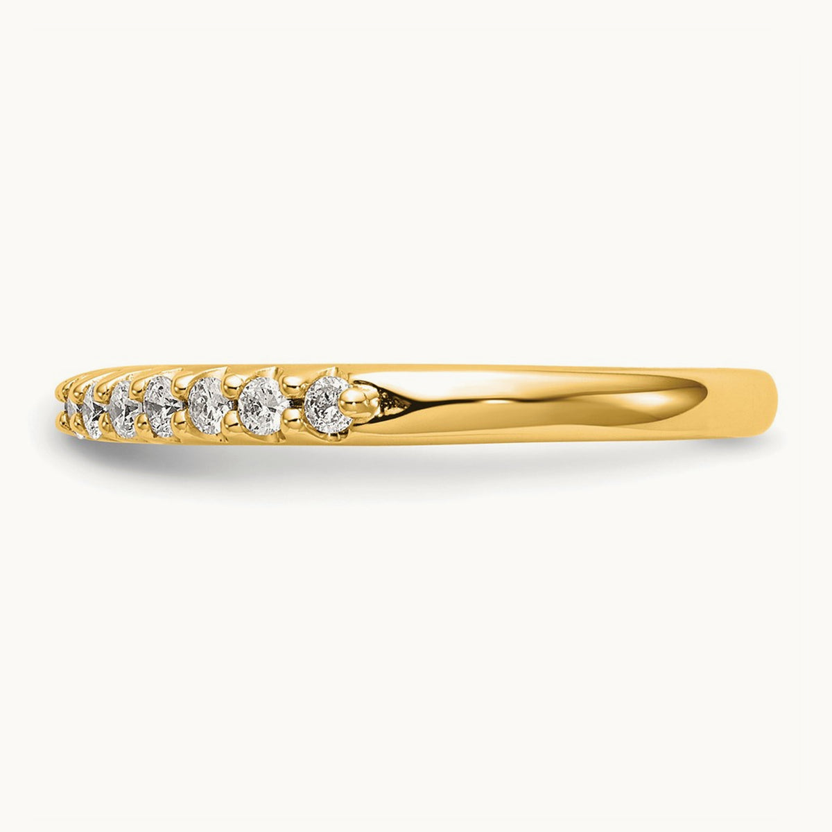 Wedding Band, 0.25 ct tw Lab-Grown Diamond — 14K Yellow Gold