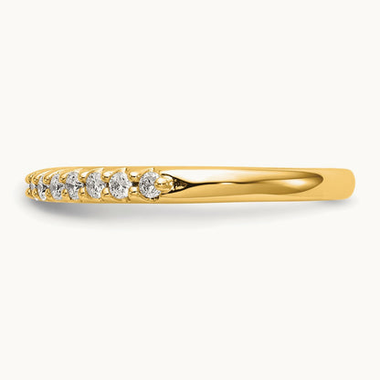 Wedding Band, 0.25 ct tw Lab-Grown Diamond — 14K Yellow Gold