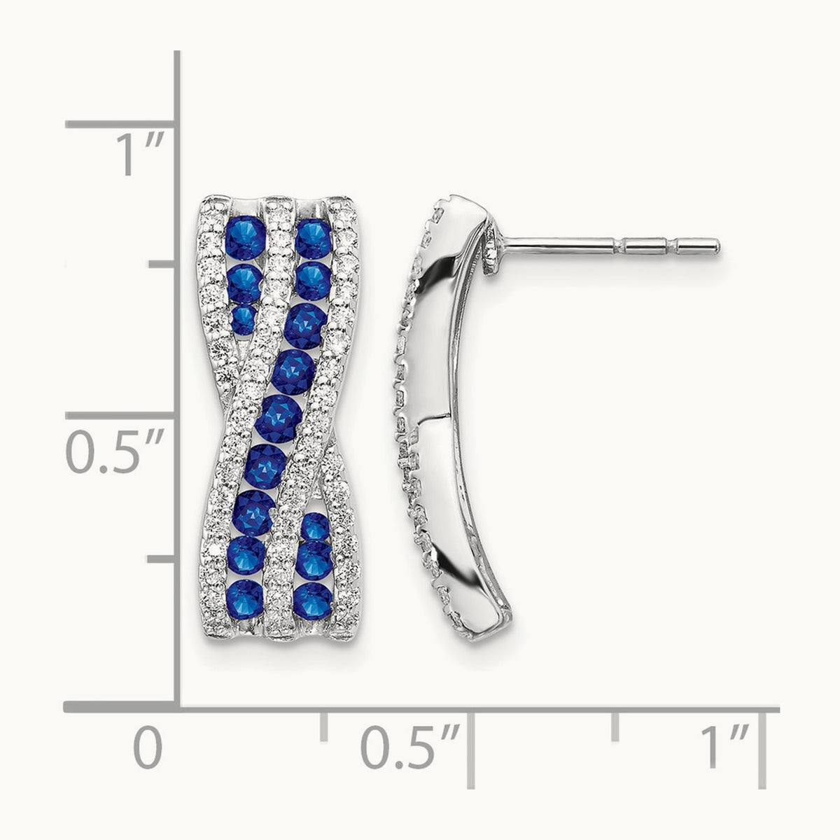 Diamond and Sapphire Fancy Earrings — photo set