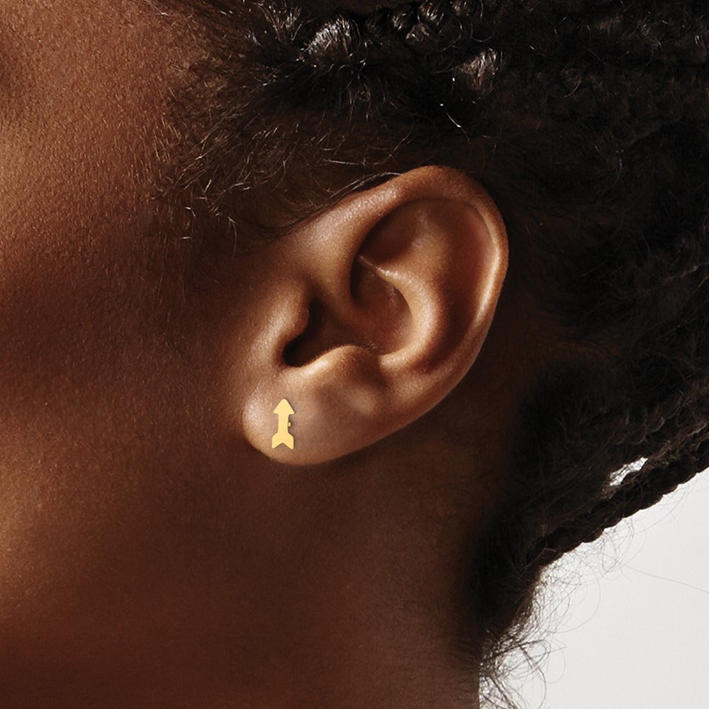 Polished Arrow Post Earrings — photo set