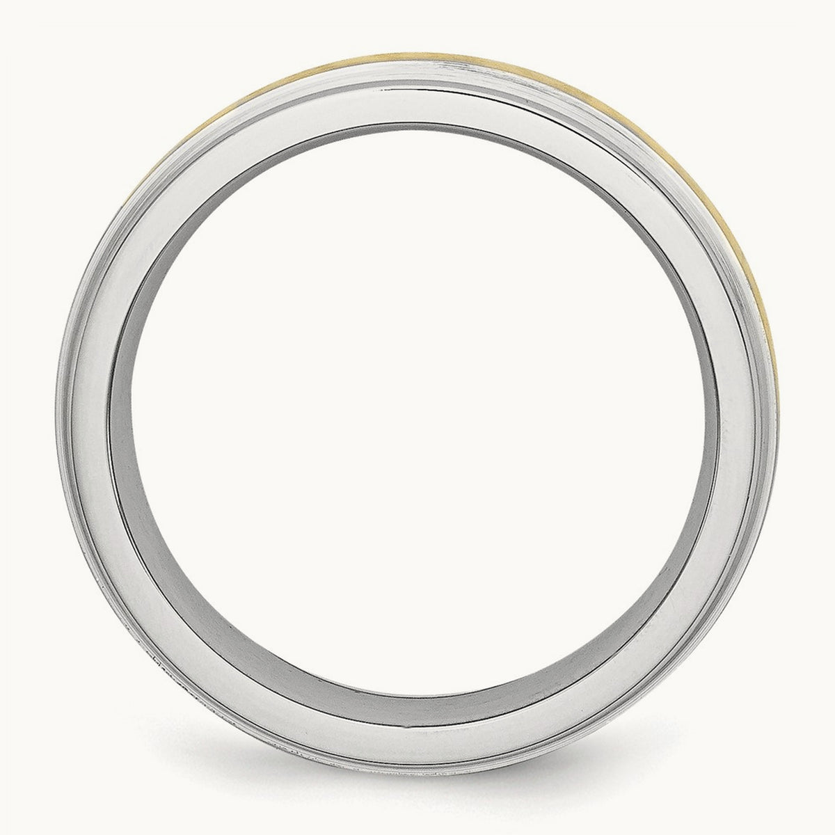 Cobalt 14k Gold Inlay Satin and Polished 6mm Band