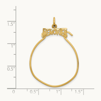 MEMORIES Charm Holder, 14K