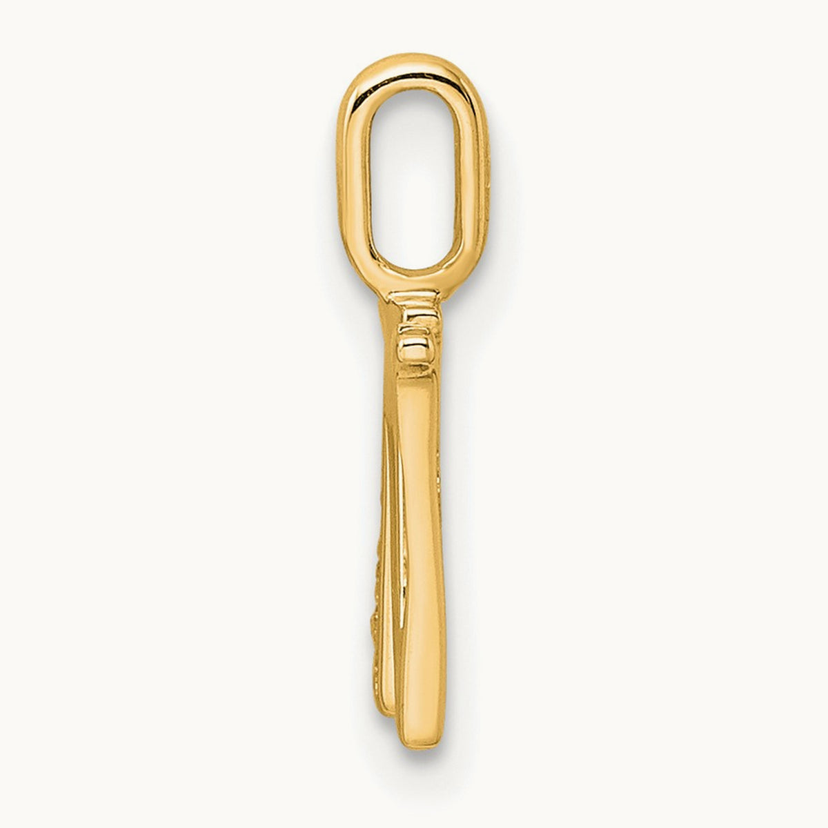 Diamond Letter W Initial Pendant, 14K