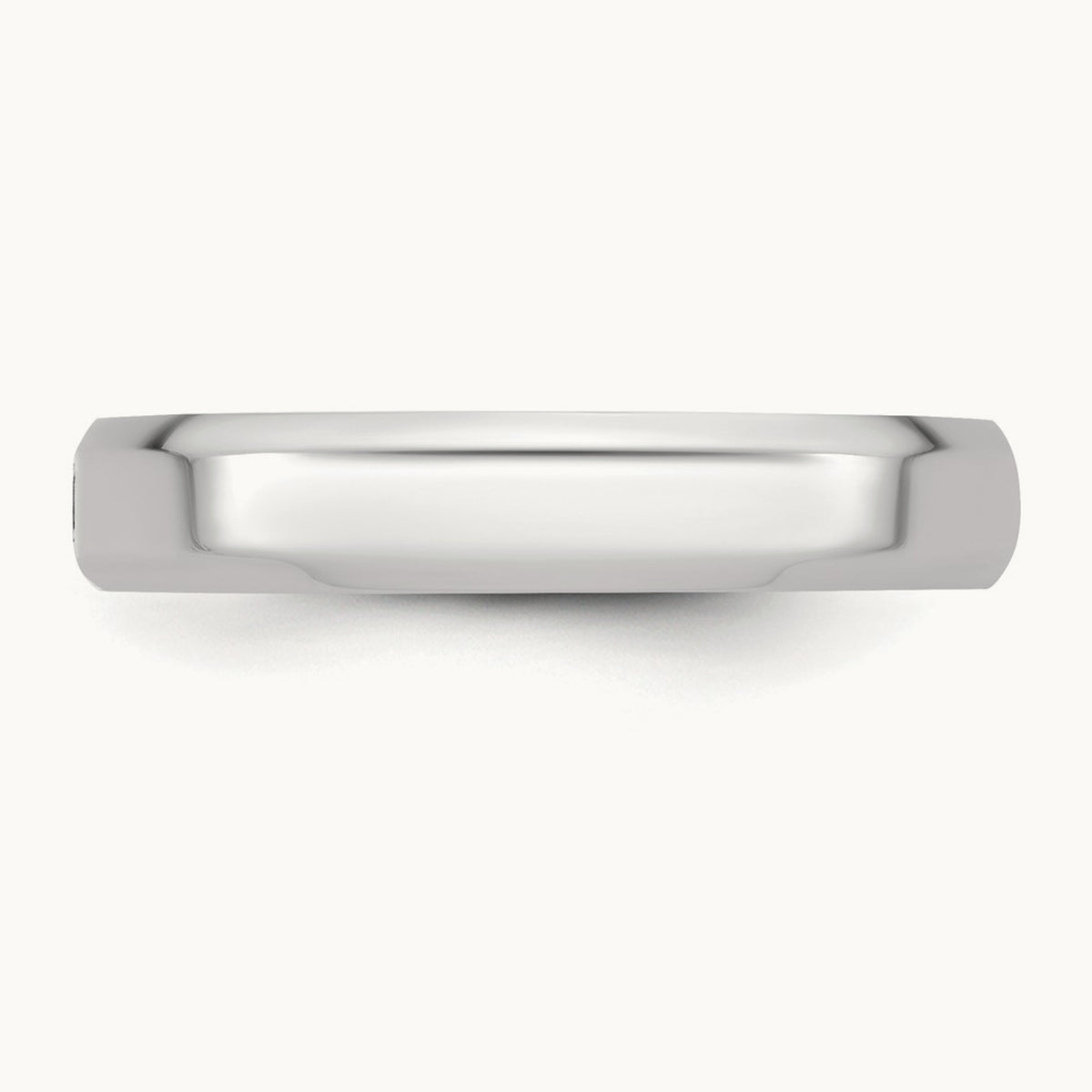 CLIQ Hinged Beveled Edge Wedding Band, 4mm, 14K White Gold