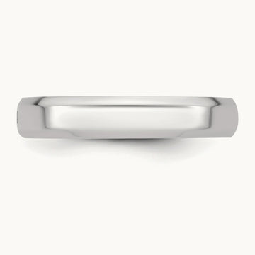 CLIQ Hinged Beveled Edge Wedding Band, 4mm, 14K White Gold