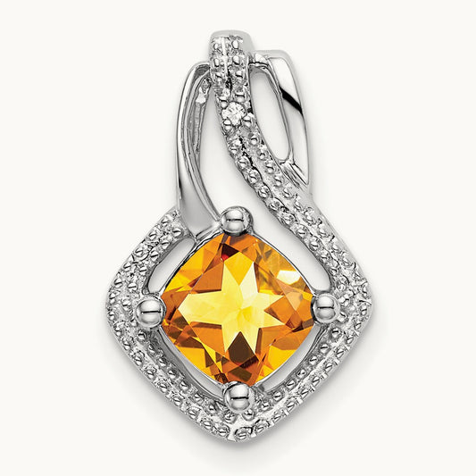 Citrine and Diamond Pendant — photo set