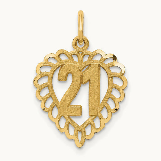 21 in Heart Charm — photo set
