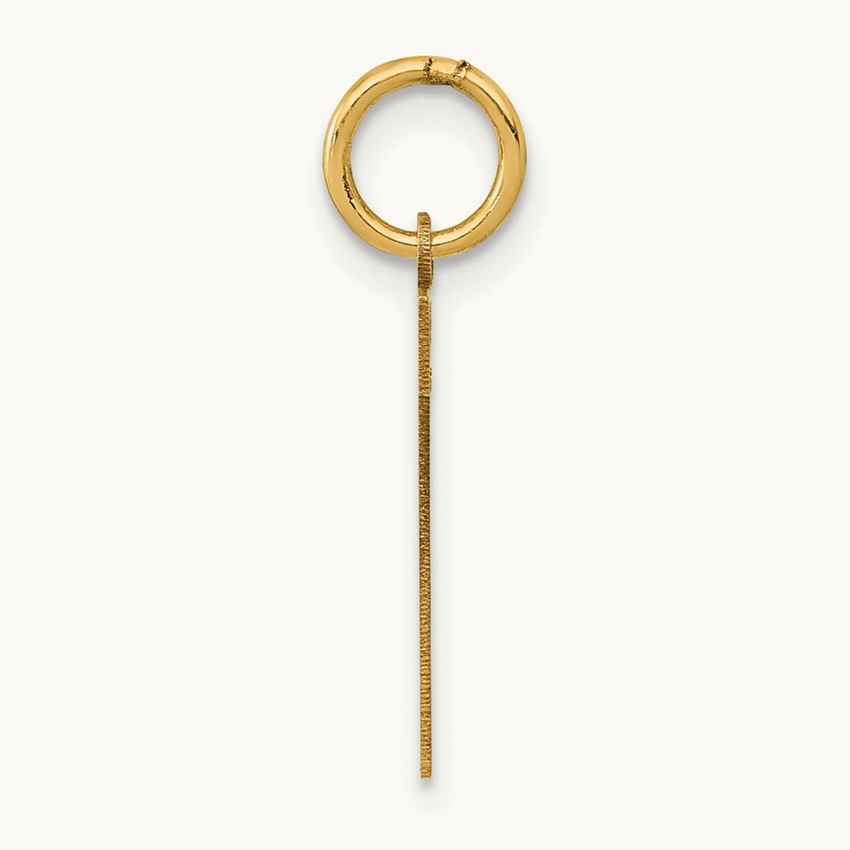 Medium Polished Number 7 Charm — 14K Yellow Gold, 16.13mm