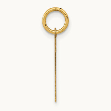Medium Polished Number 7 Charm — 14K Yellow Gold, 16.13mm