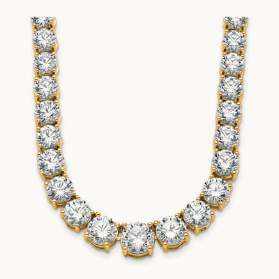 Graduated Tennis Necklace, 51.00 ct tw Lab-Grown Diamond