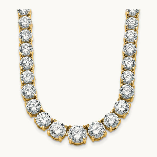Graduated Tennis Necklace, 51.00 ct tw Lab-Grown Diamond