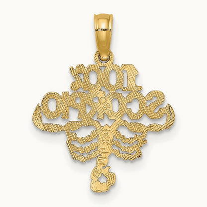 100% SCORPIO Zodiac Charm — 14K Yellow Gold