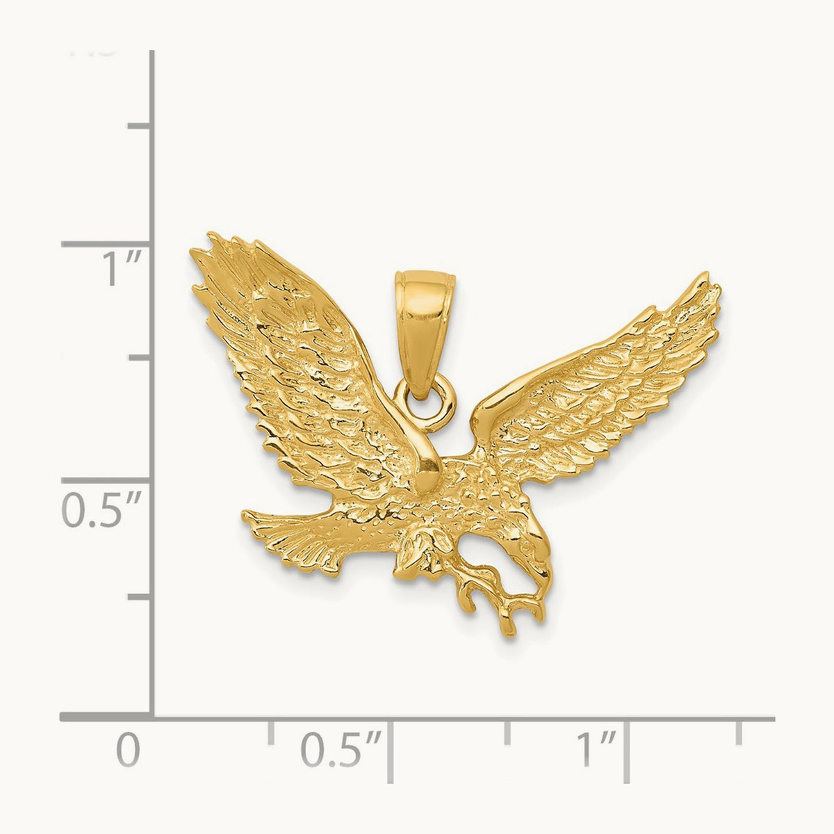Solid Polished Eagle Pendant — photo set