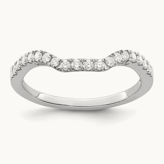 Diamond Wedding Band, 14K White Gold
