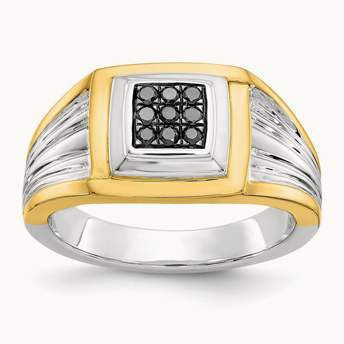 Black Diamond Mens Ring — photo set