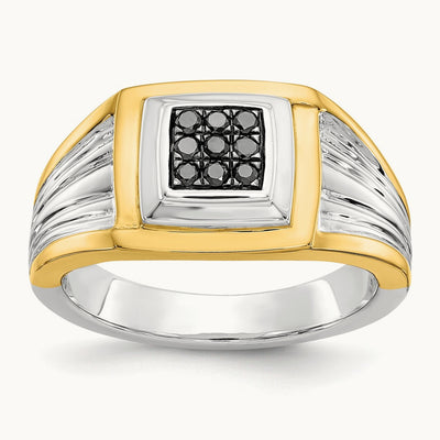 Black Diamond Mens Ring — photo set