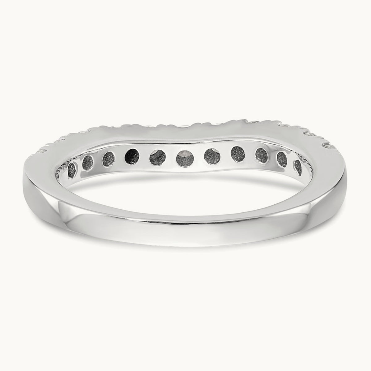 Diamond Wedding Band, 14K White Gold