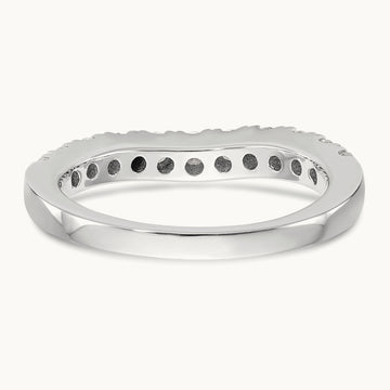 Diamond Wedding Band, 14K White Gold