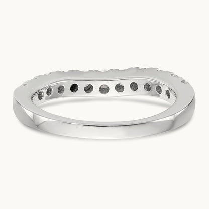 Diamond Wedding Band, 14K White Gold