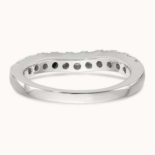 Diamond Wedding Band, 14K White Gold