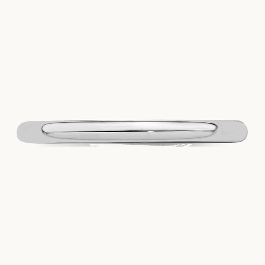 Sterling Silver Rhodium-plated 2mm Half-Round Band