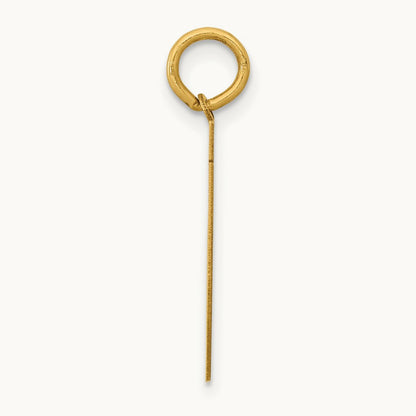 Medium Polished Number 71 Charm, 14K