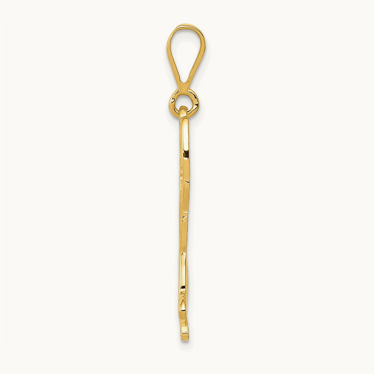 German Shepherd Pendant, 14K
