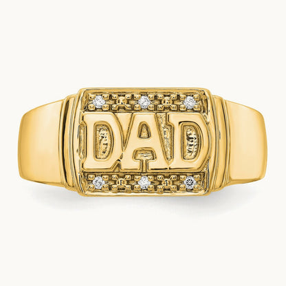 AA Diamond men's ring, 14K