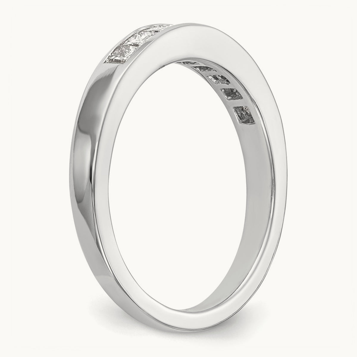 Diamond Wedding Band, 14K White Gold