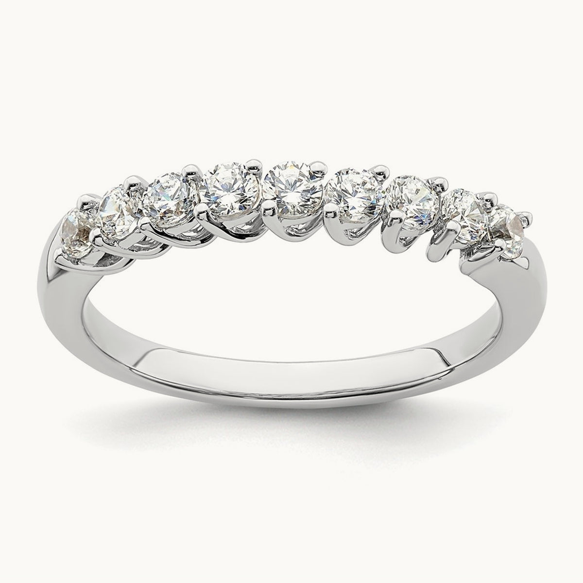 9 Stone Band, 0.50-1.00 ct tw Lab-Grown Diamond