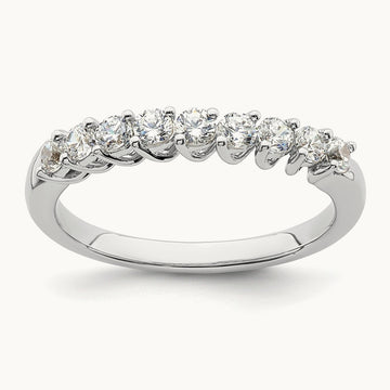 9 Stone Band, 0.50-1.00 ct tw Lab-Grown Diamond