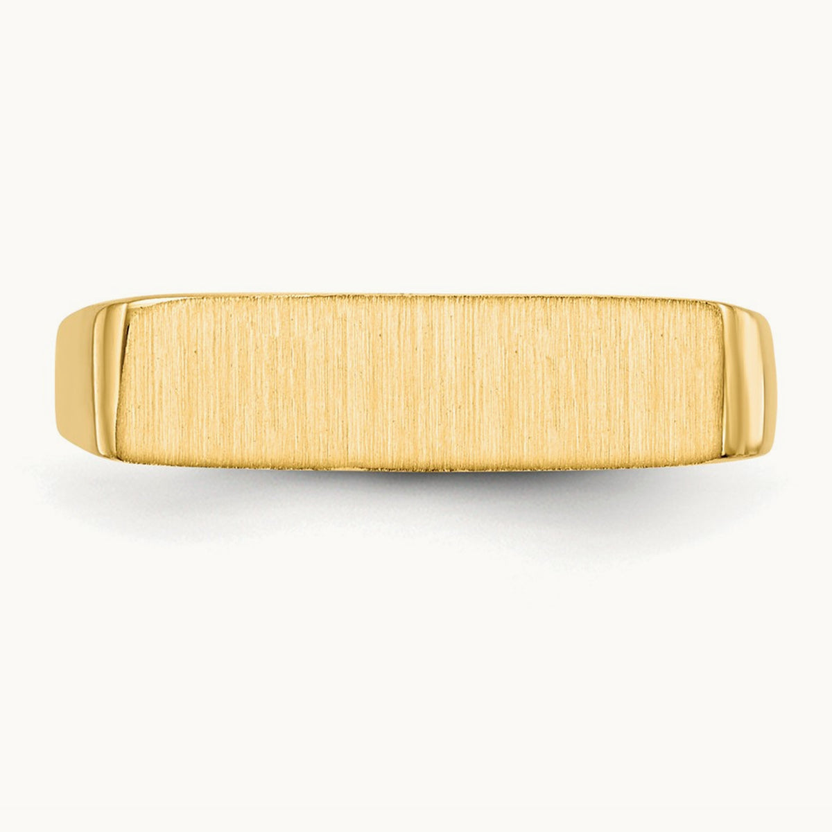 16.5x5. Closed Back Signet Ring, 0mm, 14K