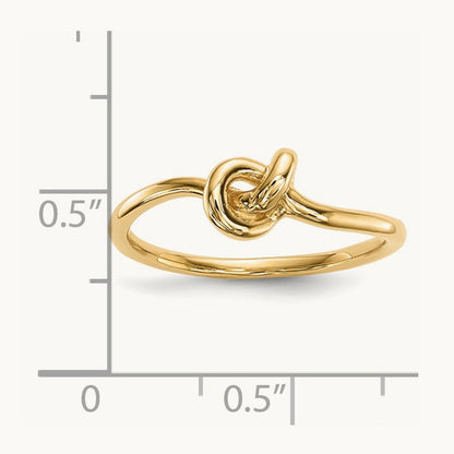 Polished Knot Ring, 14K