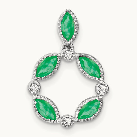 Emerald and Diamond Pendant — photo set