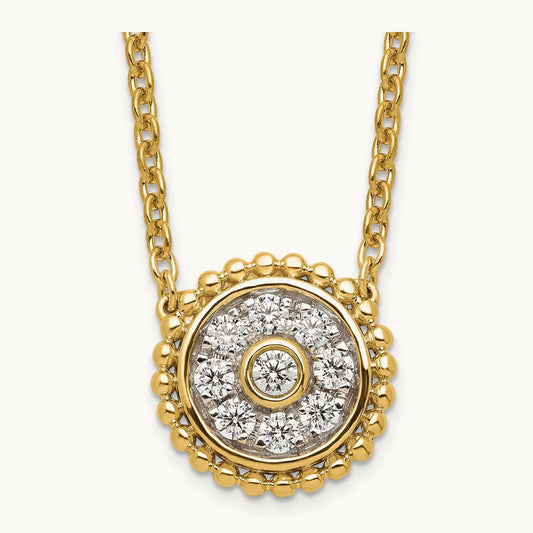 Round Necklace, 0.25 ct tw Lab-Grown Diamond