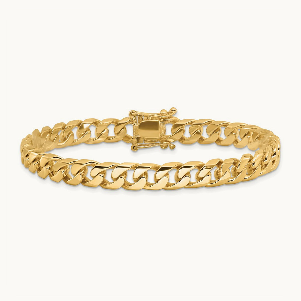 Hand-polished Flat Beveled Curb Chain — 7.5mm