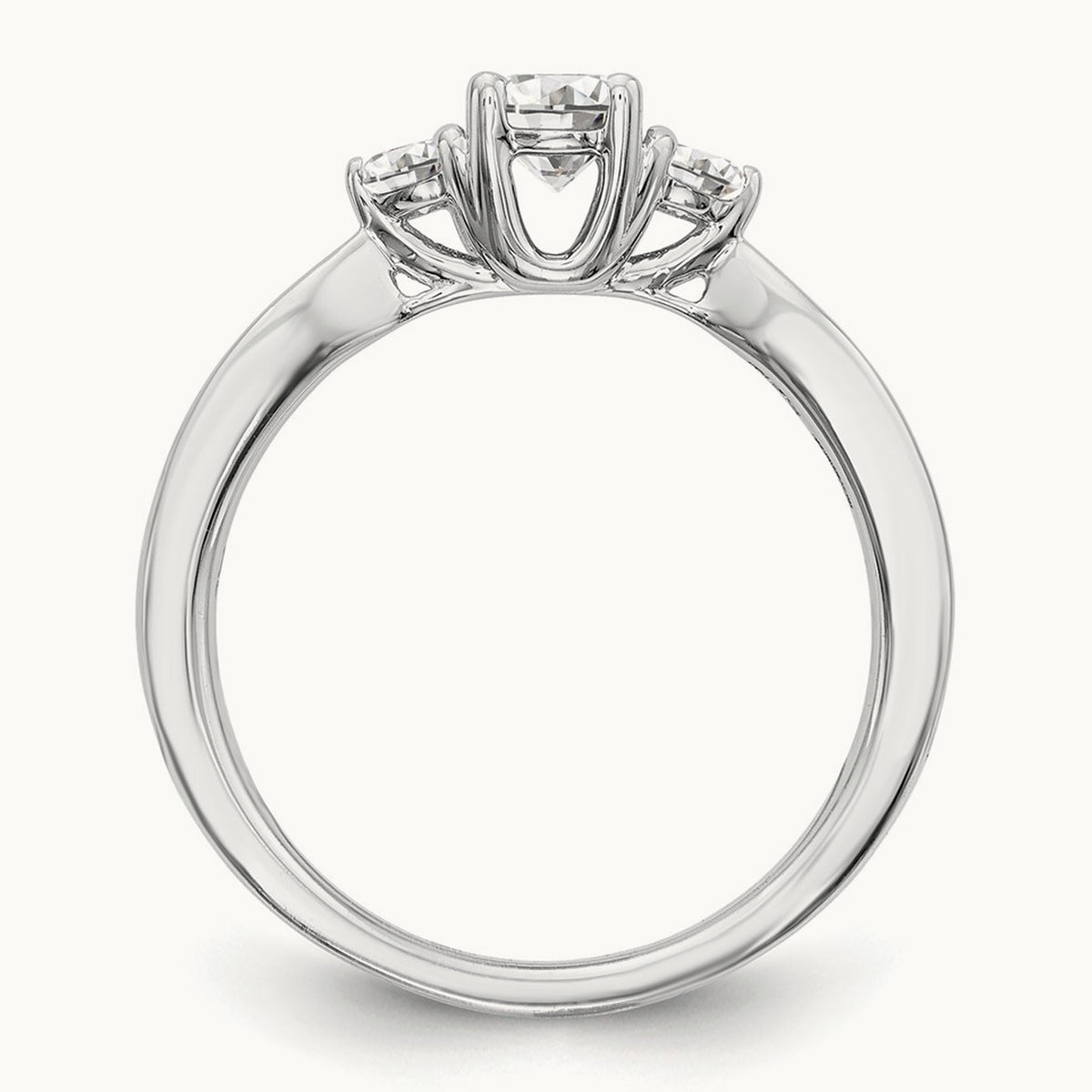 3 Stone Engagement Ring, 0.50 ct tw Lab-Grown Diamond