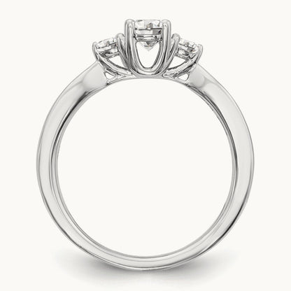 3 Stone Engagement Ring, 0.50 ct tw Lab-Grown Diamond
