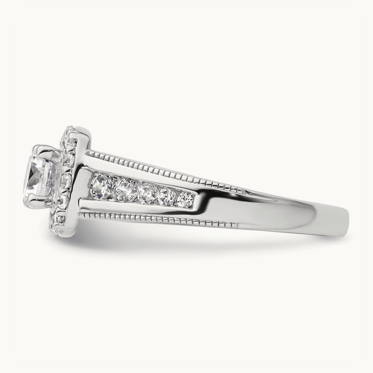 Halo Engagement Ring, 1.00 ct tw Lab-Grown Diamond