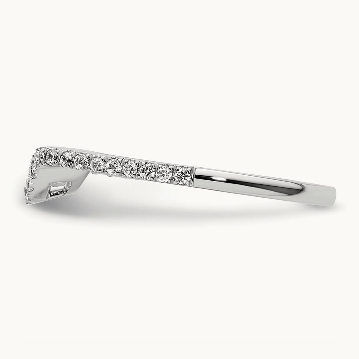 Diamond Wedding Band, 14K White Gold