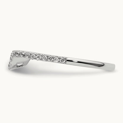 Diamond Wedding Band, 14K White Gold