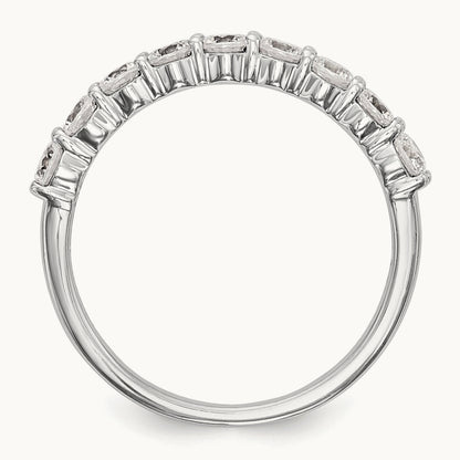 Diamond Wedding Band, 14K White Gold