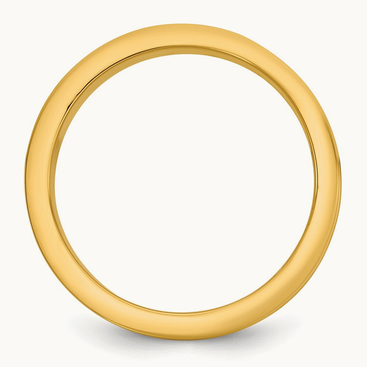 Y/W Step Up Flat Edge Wedding Band, 6mm, 14K Two-tone
